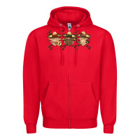 Red mexico gnomes Zipper Hoodie - HRA Design Shop