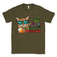 Army Green hello summer Classic Tee - SublimationCraftShop