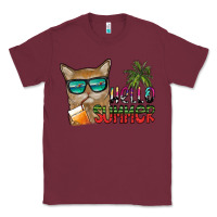 Burgundy hello summer Classic Tee - SublimationCraftShop