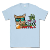 Dusty Blue hello summer Classic Tee - SublimationCraftShop