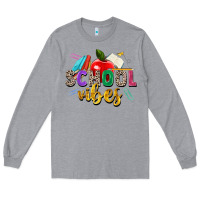 Heather Grey school vibes Long Sleeve Tee - Zillion Design Studio