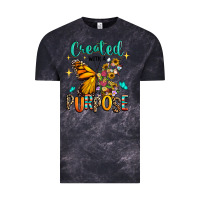 Cloud Black created with a purpose Vintage Tee - RanaPortraitStore
