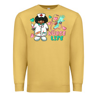 Antique Gold nurse life afro american nurse Premium Sweatshirt - BarkalooDesign