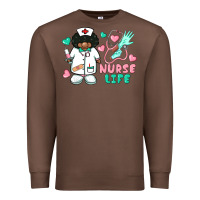 Chestnut nurse life afro american nurse Premium Sweatshirt - BarkalooDesign