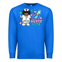 True Royal nurse life afro american nurse Premium Sweatshirt - BarkalooDesign