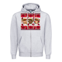 Heather Grey mexico gnomes Zipper Hoodie - HRA Design Shop