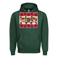 Sports Green mexico gnomes Zipper Hoodie - HRA Design Shop