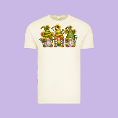 Sunflower Gnomes Vintage Tee Designed By Zillion Design Studio