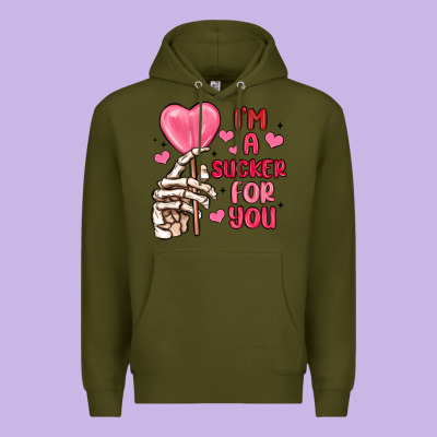 I M A Sucker For You Premium Hoodie Designed By Maliassmallbusiness