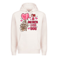 Pale Pink i m a sucker for you Premium Hoodie - MaliasSmallBusiness