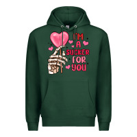 Sports Green i m a sucker for you Premium Hoodie - MaliasSmallBusiness
