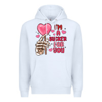 White i m a sucker for you Premium Hoodie - MaliasSmallBusiness