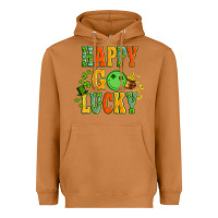 Meerkat happy go lucky  with coin and shamrock Heavyweight Hoodie - Artiststas