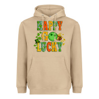 Mushroom happy go lucky  with coin and shamrock Heavyweight Hoodie - Artiststas