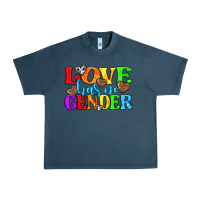 Midnight Navy love has no gender pride lgbtq Urban Heavy Tee - texasbilliewilder