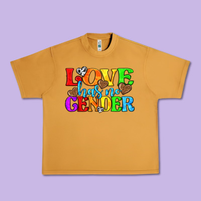 Urban Heavy Tee love has no gender pride lgbtq