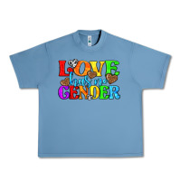 Pebble Blue love has no gender pride lgbtq Urban Heavy Tee - texasbilliewilder