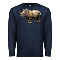 Navy Rhino Illustrations Premium Sweatshirt - LillyAllenDesigns
