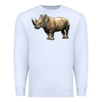 White Rhino Illustrations Premium Sweatshirt - LillyAllenDesigns