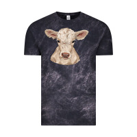 Cloud Black charolais calf Vintage Tee - RanaPortraitStore