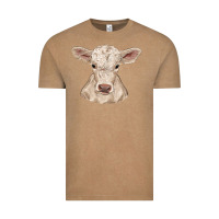 Vintage Coffee charolais calf Vintage Tee - RanaPortraitStore