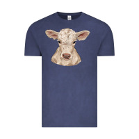 Vintage Denim charolais calf Vintage Tee - RanaPortraitStore