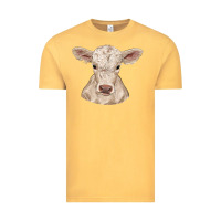 Vintage Mustard charolais calf Vintage Tee - RanaPortraitStore