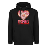 Black mama's sweetheart baby pig Heavyweight Hoodie - AdoDesignShop