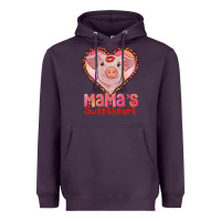 Plum mama's sweetheart baby pig Heavyweight Hoodie - AdoDesignShop