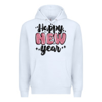White happy new year Premium Hoodie - MaliasSmallBusiness