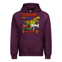 Mauve Wine roaring into 3rd grade Urban Hoodie - BundleAndBundleShop