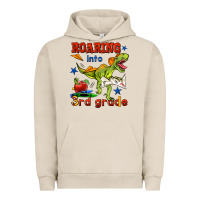 Pigment French Oak roaring into 3rd grade Urban Hoodie - BundleAndBundleShop