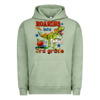 Pigment Oil Green roaring into 3rd grade Urban Hoodie - BundleAndBundleShop