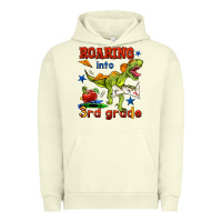 Pigment Pistachio roaring into 3rd grade Urban Hoodie - BundleAndBundleShop