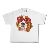 Lunar Rock Beagle with love glasses Urban Heavy Tee - RanaPortraitStore