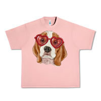 Salmon Beagle with love glasses Urban Heavy Tee - RanaPortraitStore