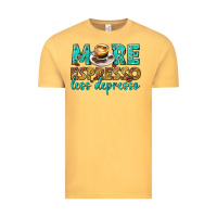 Vintage Mustard more espresso less depresso western Vintage Tee - texasbilliewilder