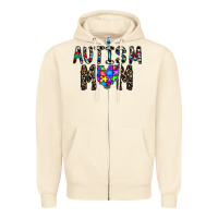 Sandshell autism mom Zipper Hoodie - CowhideDigitalArt