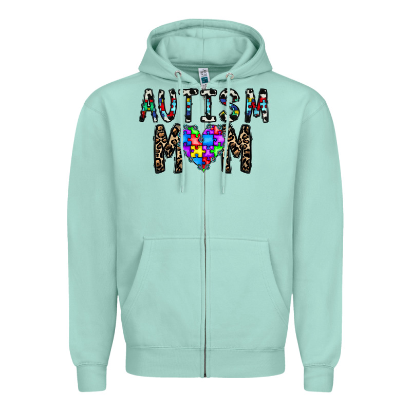 Autism Mom Zipper Hoodie by CowhideDigitalArt | Teevron