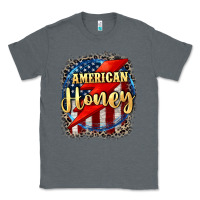 Charcoal Heather American honey 4th of july Classic Tee - CowGirlArtShop