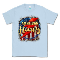 Dusty Blue American honey 4th of july Classic Tee - CowGirlArtShop