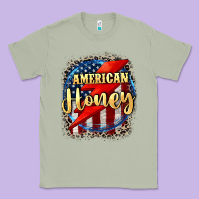 American Honey 4th Of July Classic Tee Designed By Cowgirlartshop