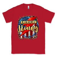 Red American honey 4th of july Classic Tee - CowGirlArtShop
