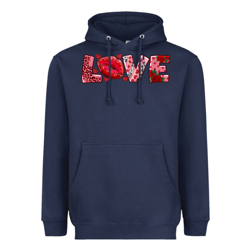 Love With Kiss Heavyweight Hoodie by AdoDesignShop | Teevron