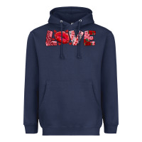 Navy love with kiss Heavyweight Hoodie - AdoDesignShop