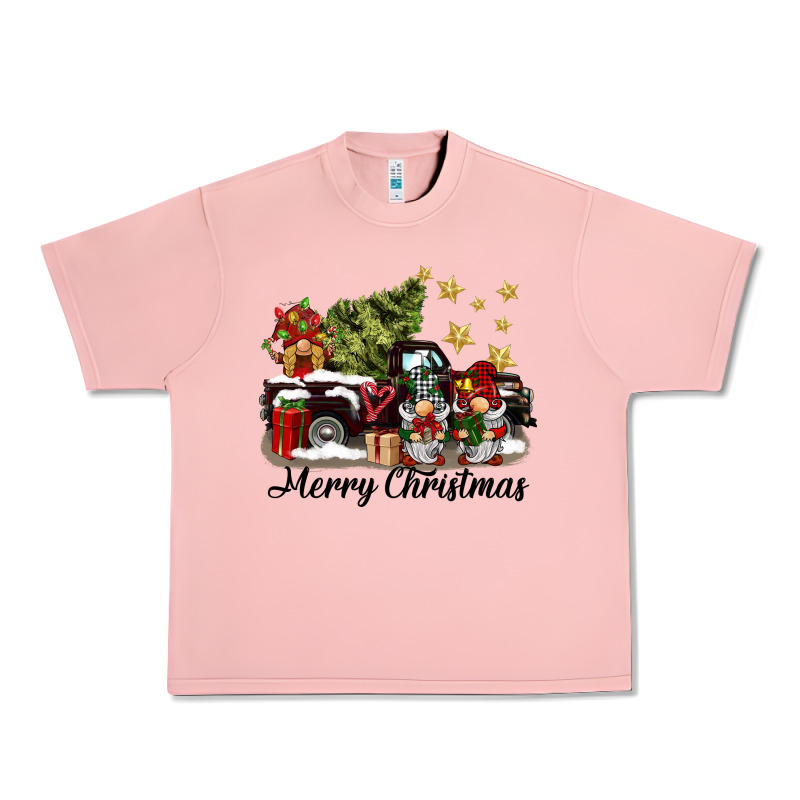 Merry Christmas Gnomes Truck Urban Heavy Tee by BarkalooDesign | Teevron