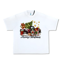 White merry christmas gnomes truck Urban Heavy Tee - BarkalooDesign