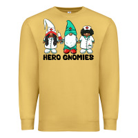 Antique Gold hero gnomies african american nurse gnomies medical gnomies Premium Sweatshirt - BarkalooDesign