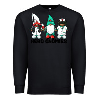 Black hero gnomies african american nurse gnomies medical gnomies Premium Sweatshirt - BarkalooDesign