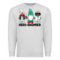 Dove Grey hero gnomies african american nurse gnomies medical gnomies Premium Sweatshirt - BarkalooDesign